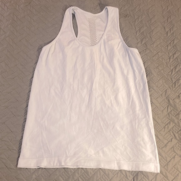 Two Layer Blue Workout Tank - Picture 4 of 5